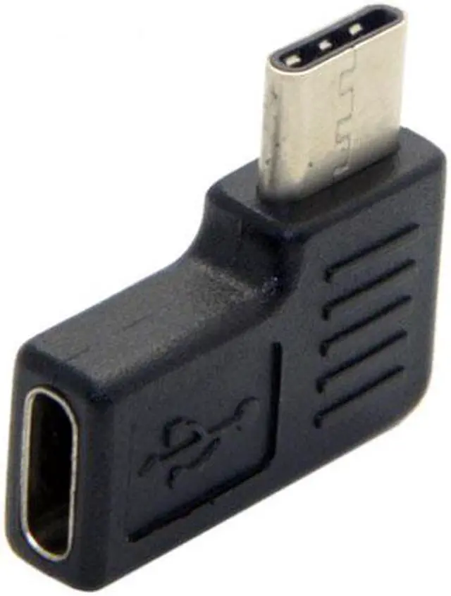 Alt view image 3 of 7 - Cablecc CY UC-068-RI 90 Degree RightLeft Angled USB 3.1 Type-C Male to Female Extension Adapter for LaptopTabletMobile Phone