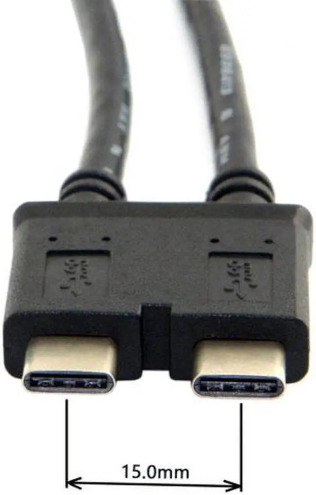 Alt view image 2 of 6 - CYSM Dual Cable USB 3.1 Type-C to 3.0 A Female OTG Data Cable for New 13 inch Macbook Pro