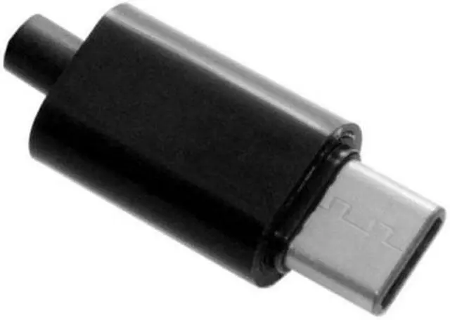 Alt view image 3 of 7 - Chenyang Cable 5set DIY 24pin USB 3.1 Type C USB-C Male Plug Connector SMT type with Black Housing Cover