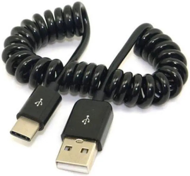 Main image of Jimier CY UC-078-BK-1.0M Stretch USB-C 3.1 Type C Male to Standard USB 2.0 A Male Data Cable for TabletMobile Phone