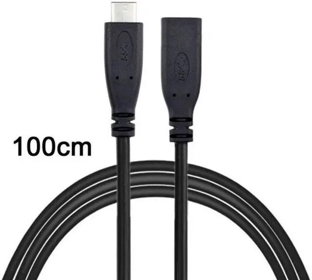 Alt view image 2 of 5 - Jimier Cable USB-C USB 3.1 Type C Male to Female Extension Data Cable for Laptop & Macbook Tablet Mobile Phone 1m