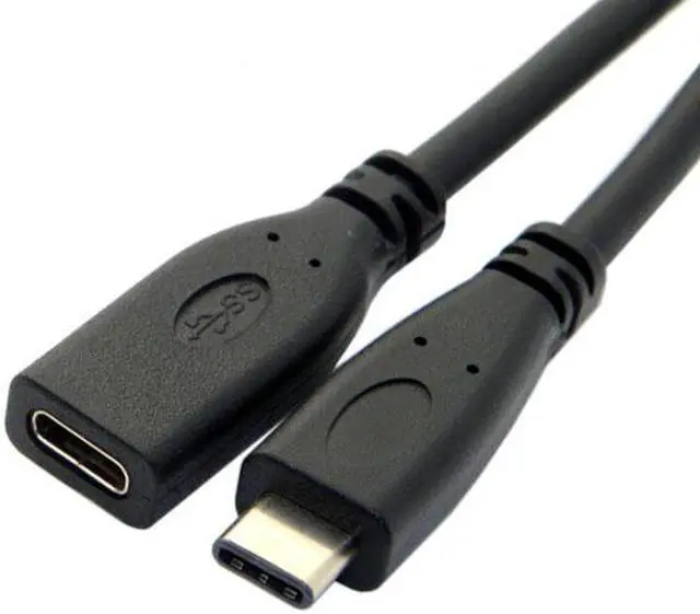 Alt view image 3 of 5 - Jimier Cable USB-C USB 3.1 Type C Male to Female Extension Data Cable for Laptop & Macbook Tablet Mobile Phone 1m