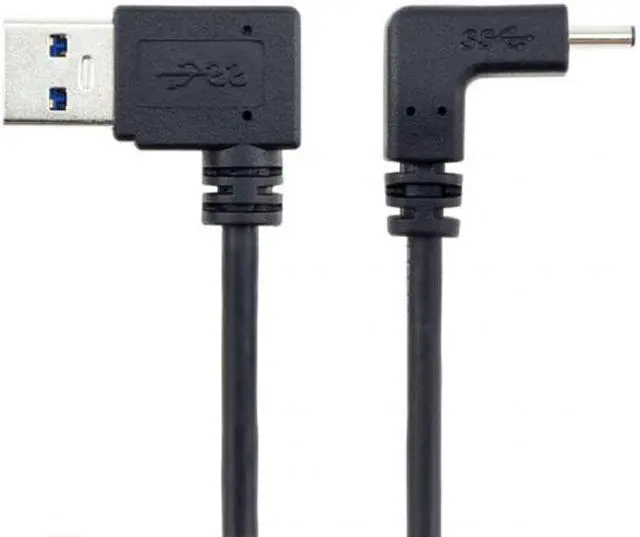 Alt view image 4 of 5 - Xiwai Cable USB 3.1 USB-C Up & Down Angled to 90 Degree Left Angled A Male Data Cable for Macbook & Tablet & Phone