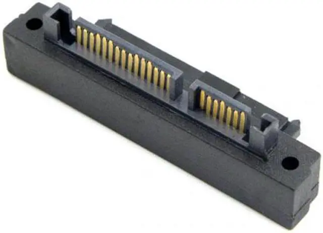Alt view image 2 of 7 - KAIBOXIXI Right Angled 90 Degree SFF-8482 SAS 22 Pin to 7 Pin + 15 Pin SATA Hard Disk Drive Raid Adapter