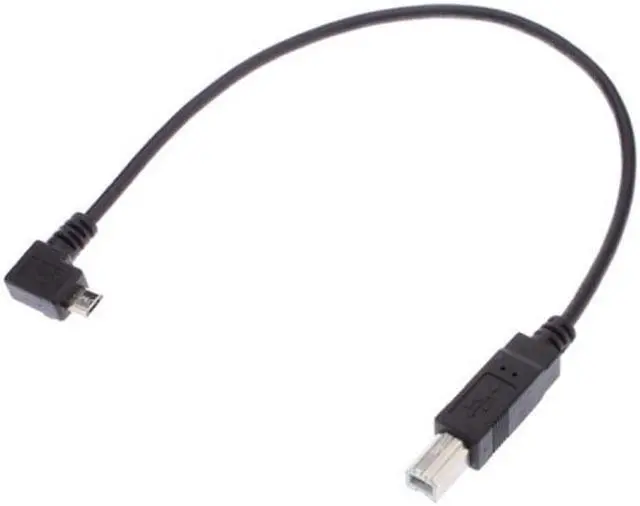 Alt view image 4 of 7 - Chenyang Cable 30cm Right Angled 90 Degree Micro USB OTG to Standard B Type Printer Scanner Hard Disk Cable