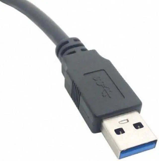 Alt view image 3 of 7 - Xiwai USB 3.0 A Male to Micro B Left Angled 90 Degree Cable With Locking Screws for Nikon D800 D800E D810 15ft 5m