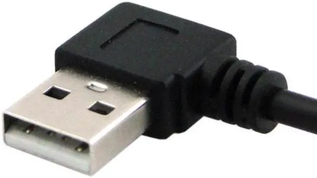 Alt view image 4 of 7 - Chenyang Cable 90D Left Angled type USB 2.0 A Male to USB Female M/F extension cable 20cm