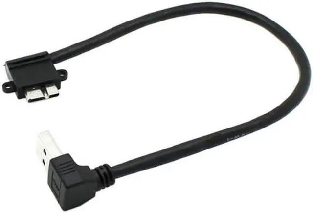 Main image of KAIBOXIXI Up Angled 90 Degree USB 3.0 to Micro 10Pin Right Angled Cable 20cm for Cell phone & Hard Disk SSD
