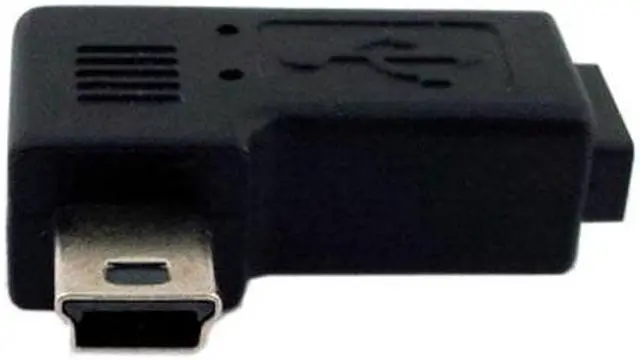 Alt view image 3 of 7 - KAIBOXIXI 90 Degree Left Angled Mini USB Male to Micro USB Female Data Sync Power Adapter