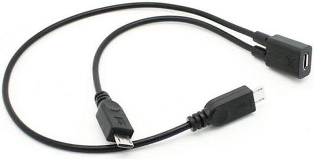 Alt view image 4 of 7 - Xiwai Cable Micro USB Female to 2 Micro USB Male Splitter extension charge cable for Galaxy S5 i9600 S4 I9500 Note2 N7100 S3 I9300 S2 9100