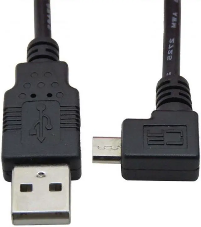 Main image of Jimier Cable Left angled 90 degree Micro USB Male - USB Data Charge Cable for i9100 9220 9250