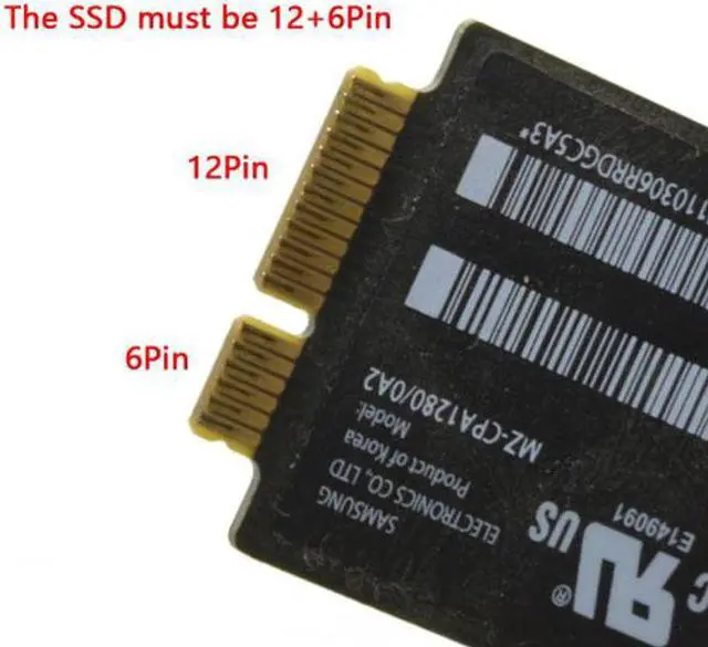 Main image of Chenyang Cable USB 3.0 to 12+6pin SSD HDD to SATA 22Pin Hard Disk Cartridge Drive for Apple 2010 2011 Macbook Air A1369 A1370 SSD