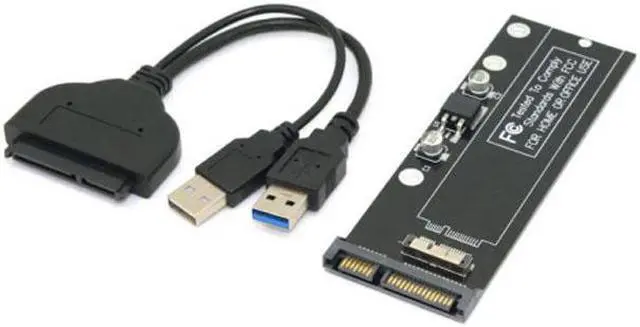 Alt view image 4 of 7 - Chenyang Cable USB 3.0 to 12+6pin SSD HDD to SATA 22Pin Hard Disk Cartridge Drive for Apple 2010 2011 Macbook Air A1369 A1370 SSD