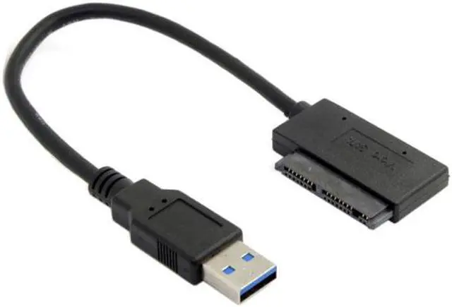Main image of KAIBOXIXI USB 3.0 to Micro SATA 7+9 16 Pin 1.8" 90 Degree Angled Hard Disk Driver SSD Adapter Cable 10cm