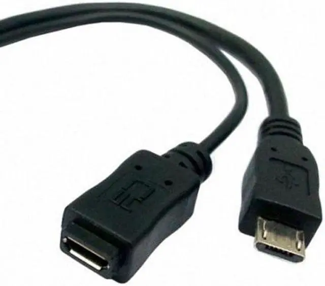 Alt view image 3 of 7 - Chenyang Cable Black Color Micro USB 2.0 OTG Host Flash Disk Cable with Micro USB power  for Galaxy S3 i9300 S4 i9500 Note2 N7100 Note3 N9000 & S5 i9600