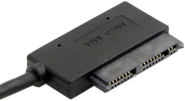 Alt view image 3 of 7 - KAIBOXIXI USB 3.0 to Micro SATA 7+9 16 Pin 1.8" 90 Degree Angled Hard Disk Driver SSD Adapter Cable 10cm