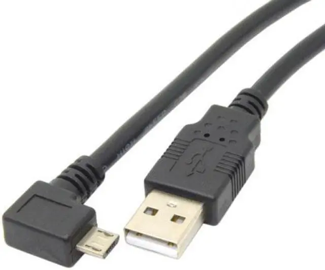 Alt view image 4 of 7 - KAIBOXIXI 1.5m Left Angled 90 degree Micro USB Male to USB 2.0 Data Charge Cable for Cell Phone & Tablet
