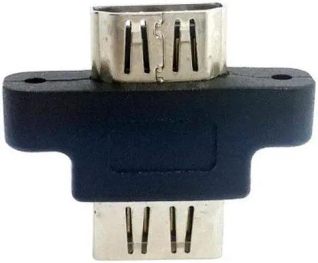 Alt view image 4 of 7 - CYSM HDMI Female To HDMI 1.4 Female Extension Extender Coupler Adapter with Panel Mount Holes