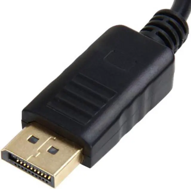Alt view image 3 of 7 - Jimier Cable DP DisplayPort Display Port Source to VGA Female Sink Monitor Projector Cable Support ATI Eyefinity Black