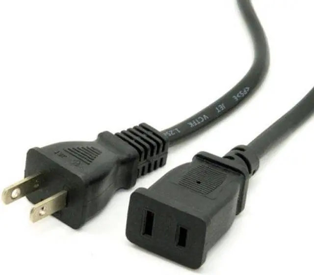 Alt view image 6 of 7 - Chenyang Cable USA Outlet Saver Power Extension Cord Cable 2-prong 2 Outlets  for NEMA 1-15P to NEMA 1-15R 50cm