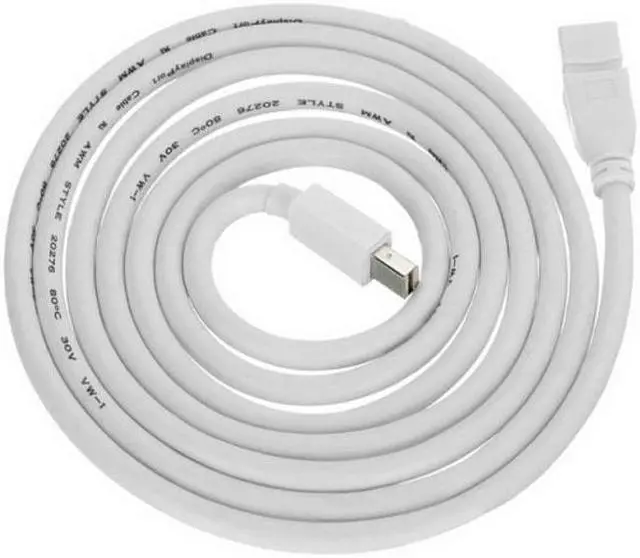 Alt view image 2 of 7 - HKCY DP-019 6ft Mini DisplayPort Male to Mini DP DisplayPort Female Extension Cable 1.8m