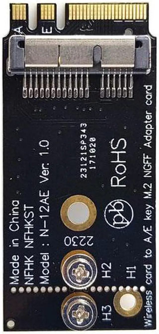 Main image of Cablecc CY SA-073 BCM94360CS2 BCM943224PCIEBT2 Wireless Card to NGFF M.2 Key A/E Adapter for Macbook OS