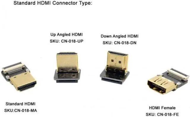 Alt view image 4 of 7 - Chenyang Cable CYFPV Micro HDMI Type D Female Connector Socket for FPV HDTV Multicopter Aerial Photography