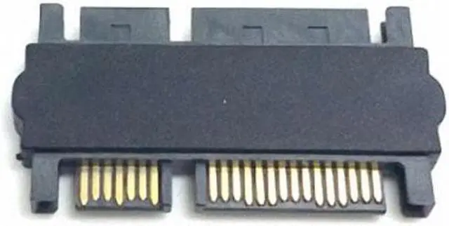 Alt view image 5 of 7 - Chenyang Cable 3.5" & 2.5inch SATA 22Pin 7+15 Male to SATA 22P 7+15 Male extension convertor Straight adapter
