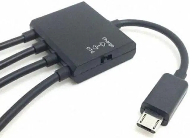 Main image of Jimier Cable Micro USB Host OTG 3 Port Hub Adapter Cable with Power for Galaxy S5 i9600 Note3 N9000 Cell Phone & Tablet