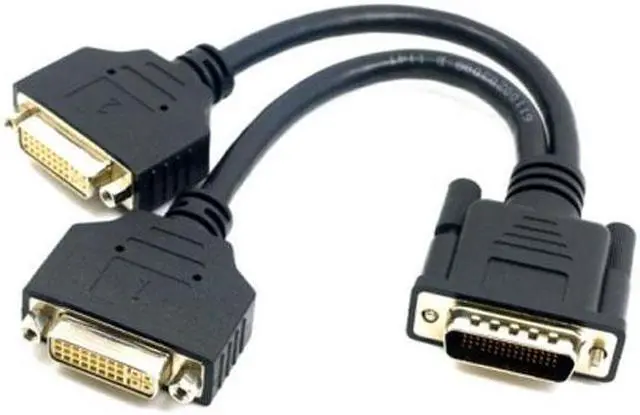 Alt view image 6 of 7 - Chenyang Cable DMS-59 Male to Dual DVI 24+5 Female Female Splitter Extension Cable for Graphics Cards & Monitor