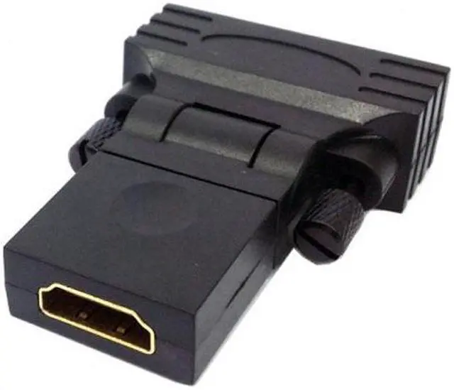 Alt view image 2 of 7 - Xiwai Cable 1080p DVI male to HDMI Female 360 degree Rotating Swivel Adapter for HDTV Video Card