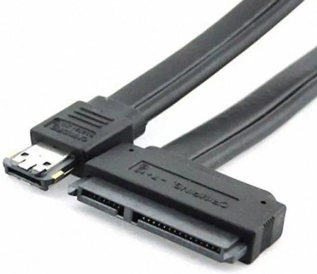 Alt view image 2 of 5 - Xiwai 50cm Dual Power 12V and 5V eSATAp Power ESATA USB 2.0 combo to 22Pin SATA cable for 2.5" 3.5" Hard Disk Drive