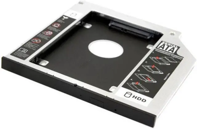 Alt view image 6 of 7 - CYSM SATA 22pin HDD HD Hard Disk Drive Caddy Case for 9.5mm Universal Laptop CD / DVD-ROM Optical Bay