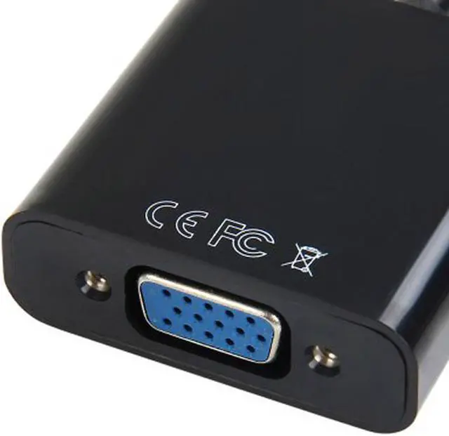 Main image of Jimier Cable DP DisplayPort Display Port Source to VGA Female Sink Monitor Projector Cable Support ATI Eyefinity Black
