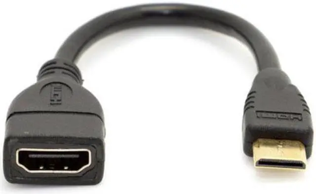 Alt view image 6 of 7 - Chenyang Cable Type C MINI HDMI Male to HDMI Female Extension for DV MP4 Camera DC DV