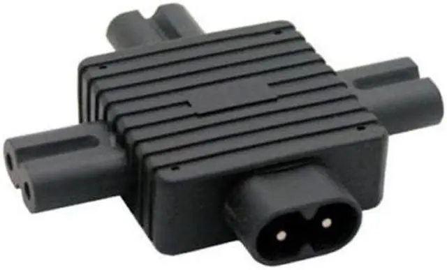Alt view image 6 of 7 - Chenyang Cable IEC 320 Figure 8 C8 Male to 3X Female C7 Splitter Power Adapter for Power Supply 1 in 3 out