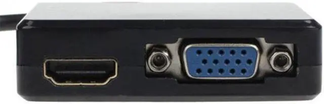 Alt view image 4 of 7 - Chenyang Cable HDMI to VGA & HDMI Female Splitter with Audio Video Cable Converter Adapter For HDTV PC Monitor