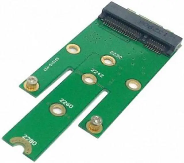Alt view image 4 of 7 - Chenyang Cable M.2 NGFF PCI-E 2 LANE Golden Finger Pin to 50mm Mini-PCIE mSATA 18+8 SSD Hard Disk PCBA