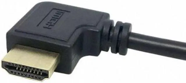 Alt view image 2 of 7 - KAIBOXIXI Left Angled 90 Degree Connector HDMI 1.4 with Ethernet & 3D Type A male to A female Extension Cable 0.5m