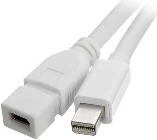 Alt view image 4 of 7 - HKCY DP-019 6ft Mini DisplayPort Male to Mini DP DisplayPort Female Extension Cable 1.8m