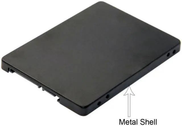 Alt view image 2 of 7 - Chenyang Cable B+M Key Socket 2 M.2 NGFF (SATA) SSD to 2.5 SATA Adapter Card Adapter with Black Metal Case