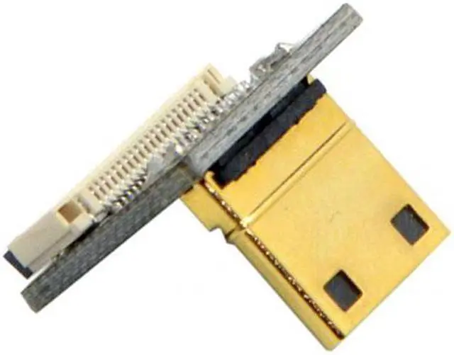 Alt view image 5 of 7 - Chenyang Cable CYFPV Mini HDMI Type C Male Connector Down Angled 90 Degree for FPV HDTV Multicopter Aerial Photography