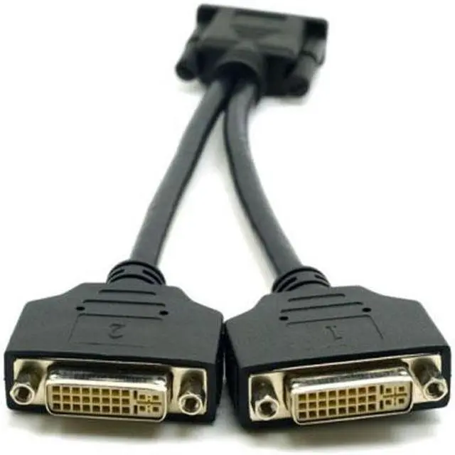 Alt view image 4 of 7 - Chenyang Cable DMS-59 Male to Dual DVI 24+5 Female Female Splitter Extension Cable for Graphics Cards & Monitor