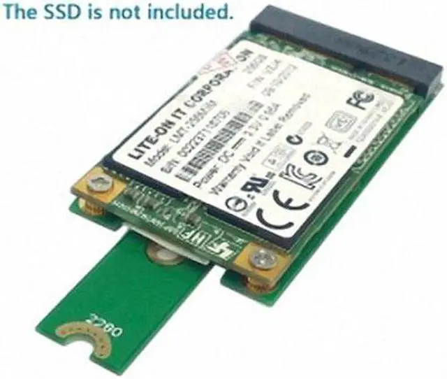 Alt view image 3 of 7 - Chenyang Cable M.2 NGFF PCI-E 2 LANE Golden Finger Pin to 50mm Mini-PCIE mSATA 18+8 SSD Hard Disk PCBA