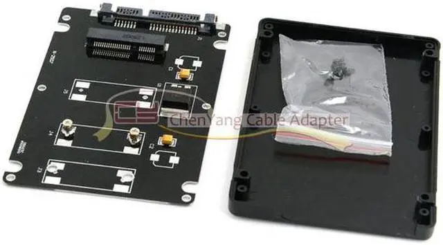 Alt view image 4 of 7 - Chenyang Cable Mini PCI-E mSATA SSD to 2.5" SATA Hard Disk Enclosure Case Converter Adapter for MSATA SSD
