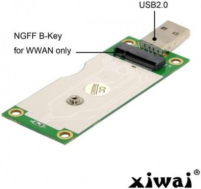 Alt view image 6 of 6 - Xiwai M.2 NGFF Wireless WWAN to USB Adapter Card with SIM Card Slot Module Testing Tools