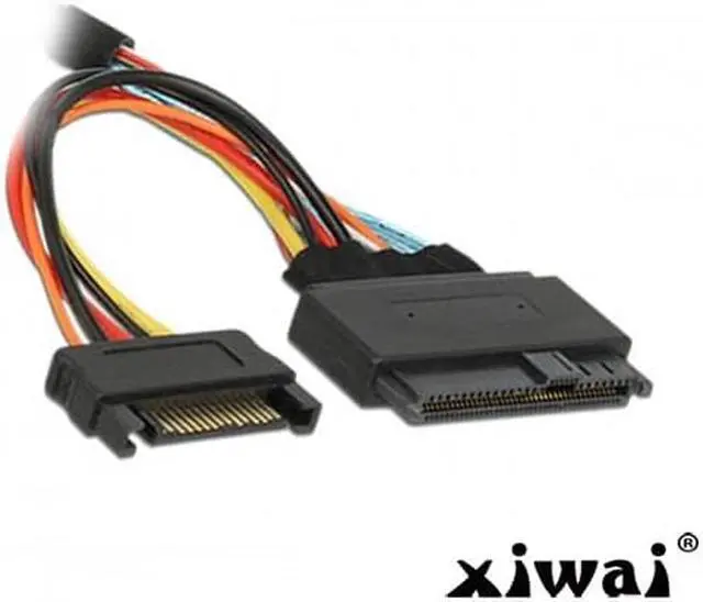 Alt view image 4 of 7 - Xiwai SFF-8639  U.2 U2 NVME PCIe SSD Cable for Mainboard Intel SSD 750 p3600 p3700 M.2 SFF-8643 Mini SAS HD