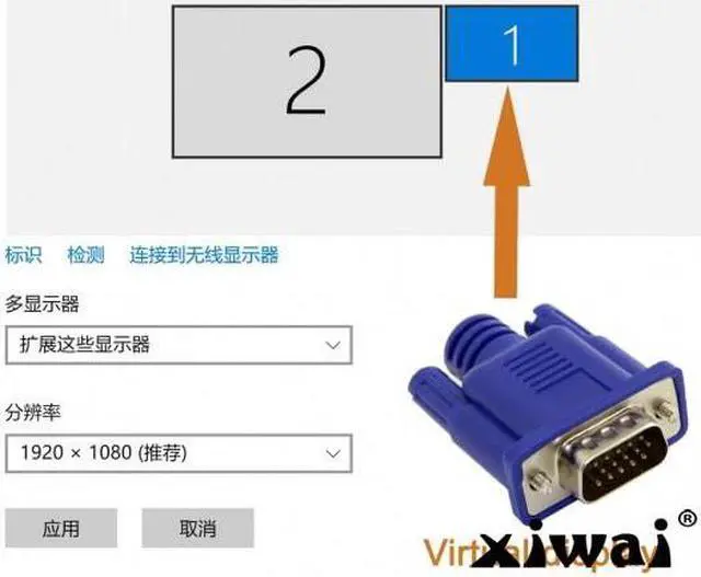 Alt view image 4 of 5 - Xiwai CY Virtual Display Adapter VGA RGB Monitor Dummy Plug Headless Ghost Display Emulator 1920x1080p@60Hz