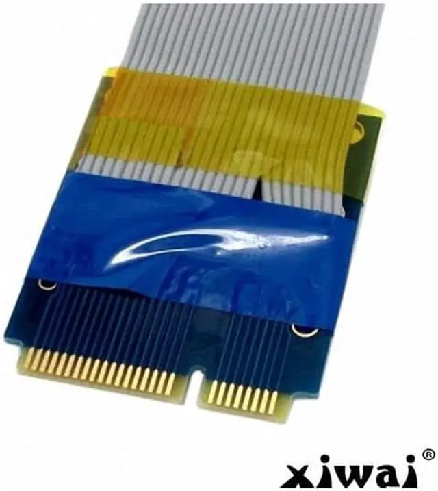 Alt view image 2 of 3 - Xiwai Flexible Mini PCI Express PCI-e Mini Card Extender 52pin Male to Female Extension FFC Cable