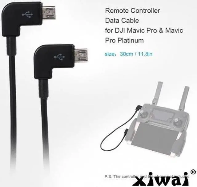 Alt view image 5 of 5 - Xiwai Remote Controller Data Cable Micro USB 2.0 to Micro USB for DJI Mavic Pro Platinum Mavic Pro RC Accessories
